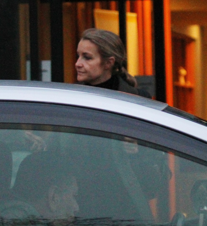 Helen failed to crack as smile as she left her hotel and headed home on Sunday