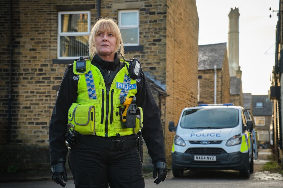 Actress Sarah Lancashire has reprised her role as cop Catherine Cawood