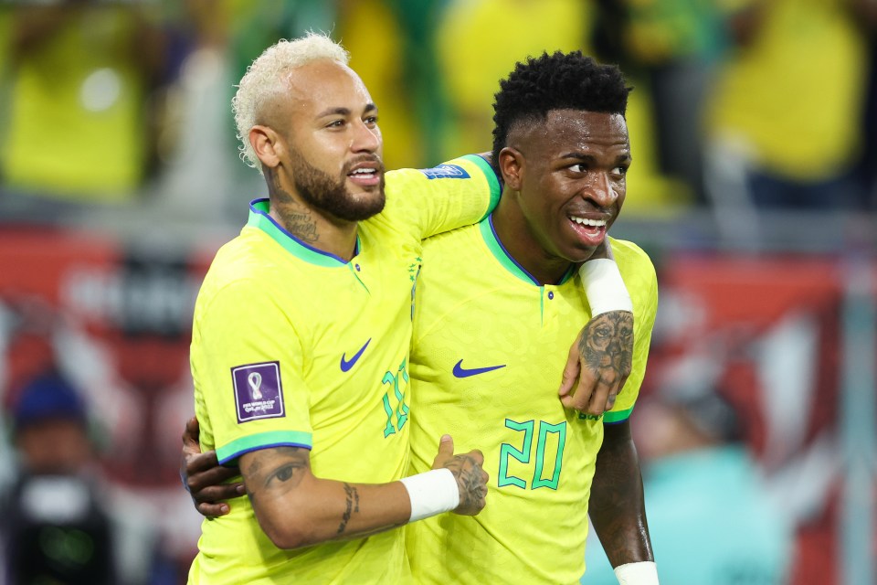 Neymar and Vinicius Jr both got on the scoresheet