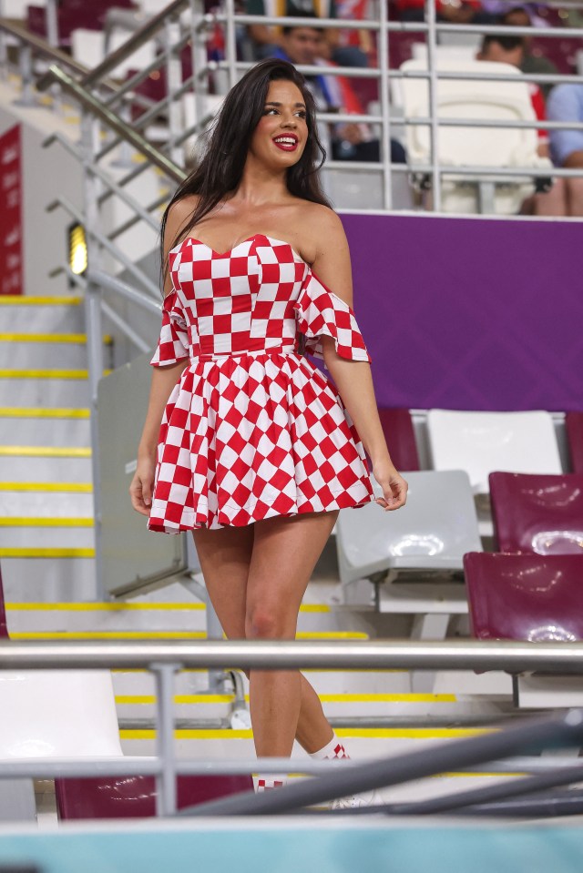 The model has been dubbed the 'hottest fan' of the tournament