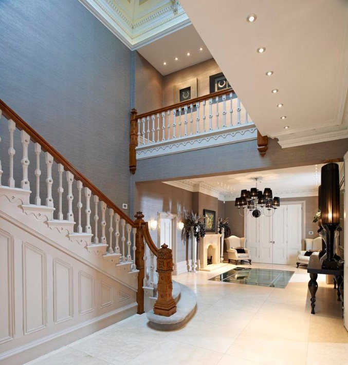 It boasts an impressive entryway