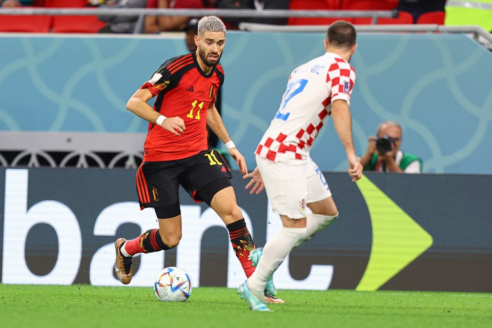 Yannick Carrasco struggled to make any impact for a poor Belgium side