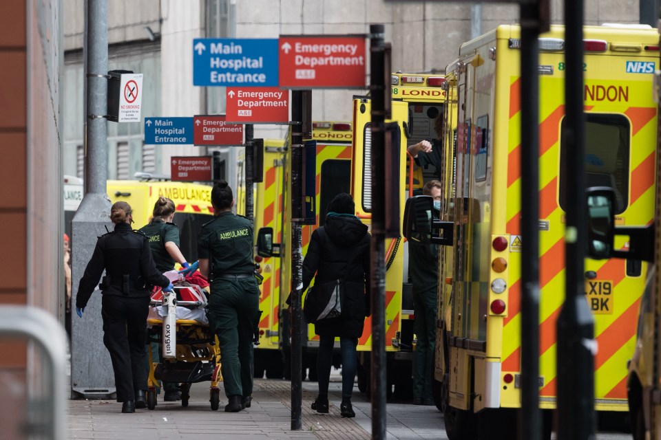 Ambulances face long delays outside crowded A&E departments