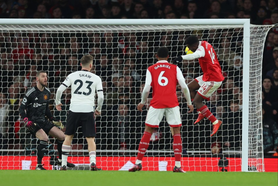 Eddie Nketiah headed seven minutes after the opening goal