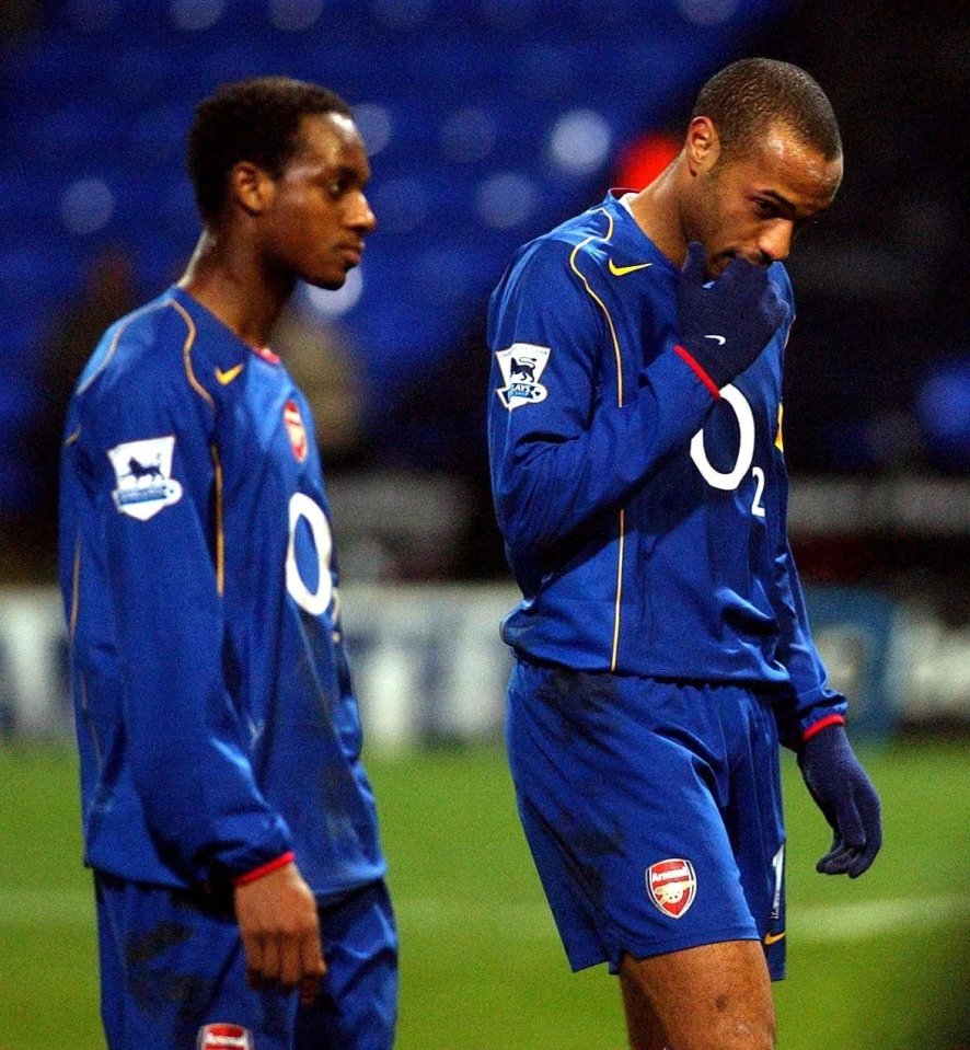 Hoyte played alongside Thierry Henry during his time with the Gunners