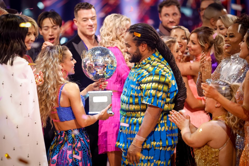 The pairing lifted the glitterball trophy