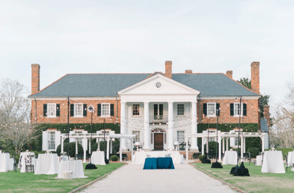 The couple tied the knot at Boone Hall Plantation