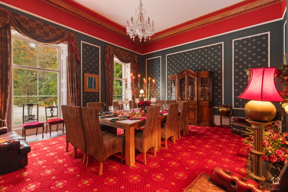 The exquisite dining room