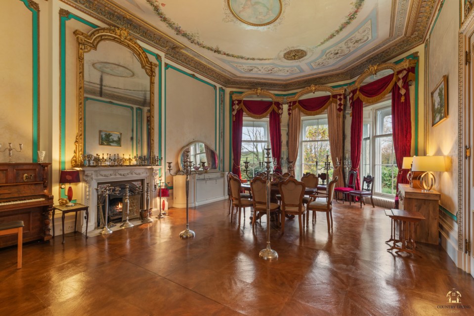 The house has a breathtaking ballroom