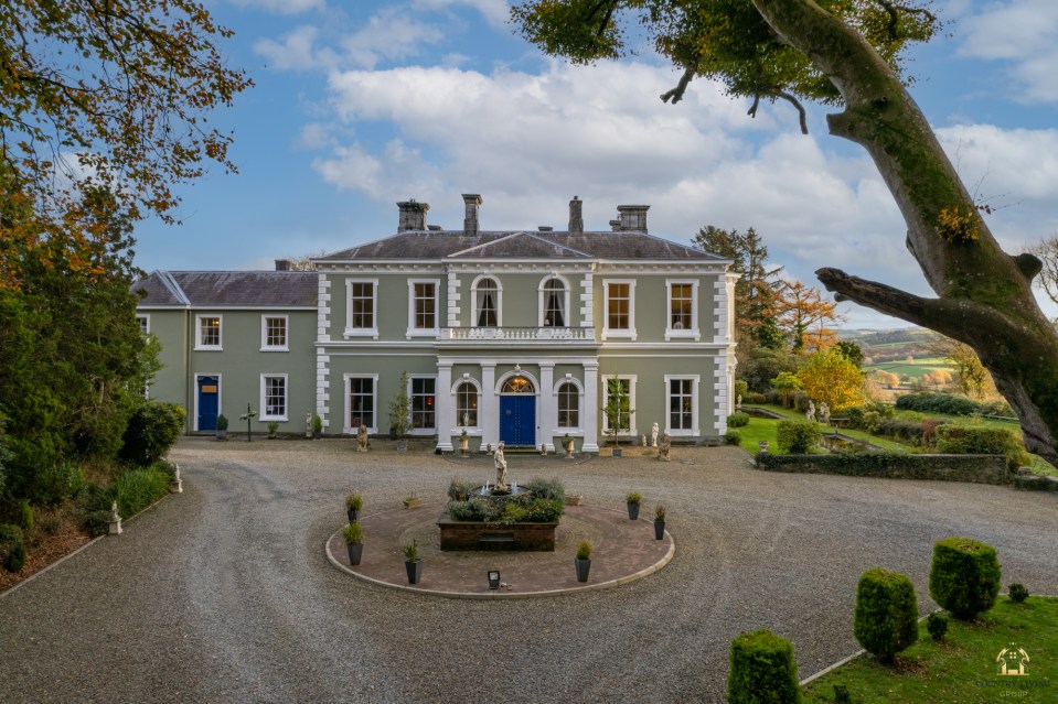 The front of Penylan Mansion, which was once owned by the Queen's cousin