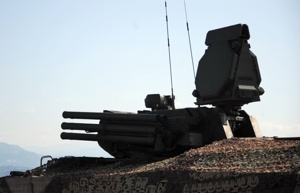 Guns attached to the Pantsir S-1 systems can fire up to 40 rounds per second