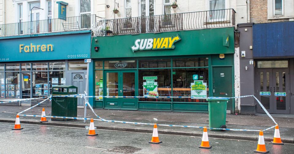 The horror unfolded outside a Subway