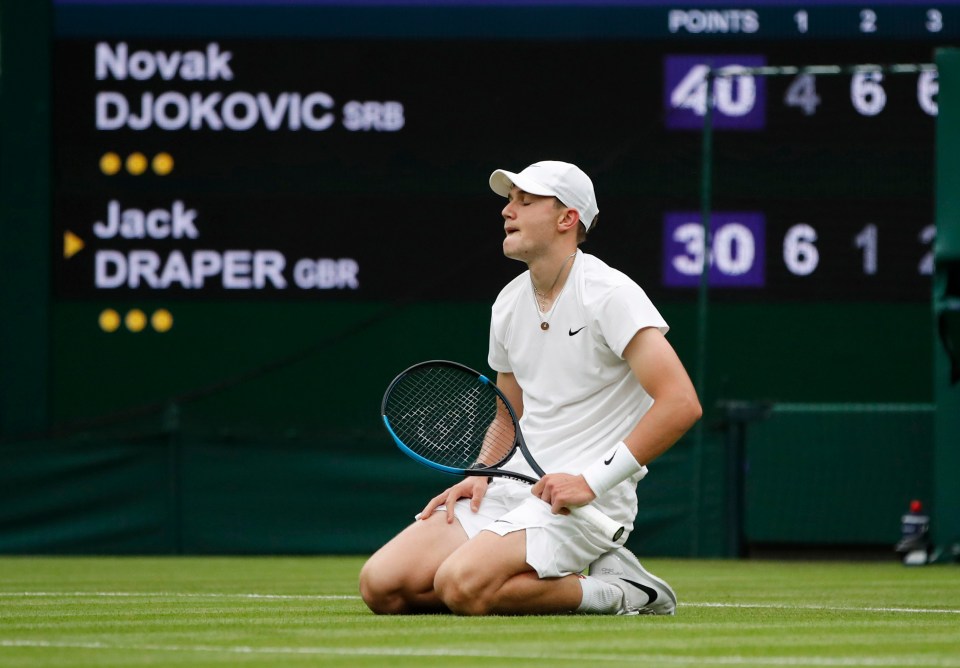 Draper was beaten by Novak Djokovic at Wimbledon 2021 but did take the first set off the Serbian