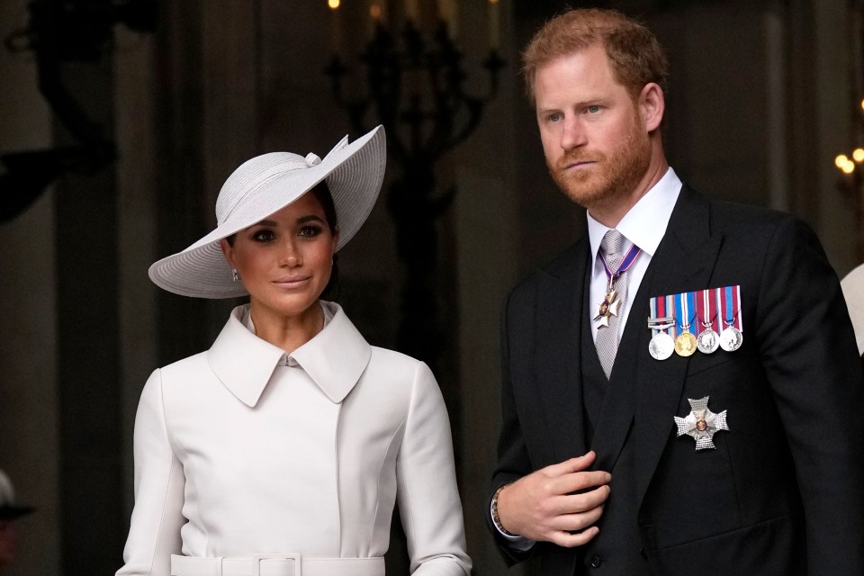 Prince Harry and wife Meghan later attended the Queen's Platinum Jubilee last summer