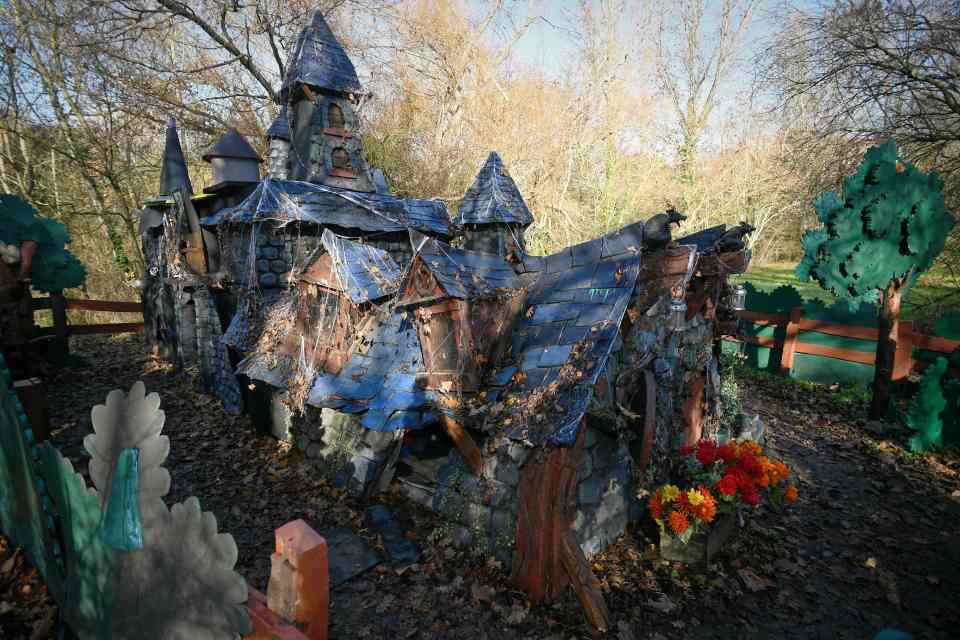 David constructed the makeshift home - known as the Hobbit House - from rubbish found at the tip