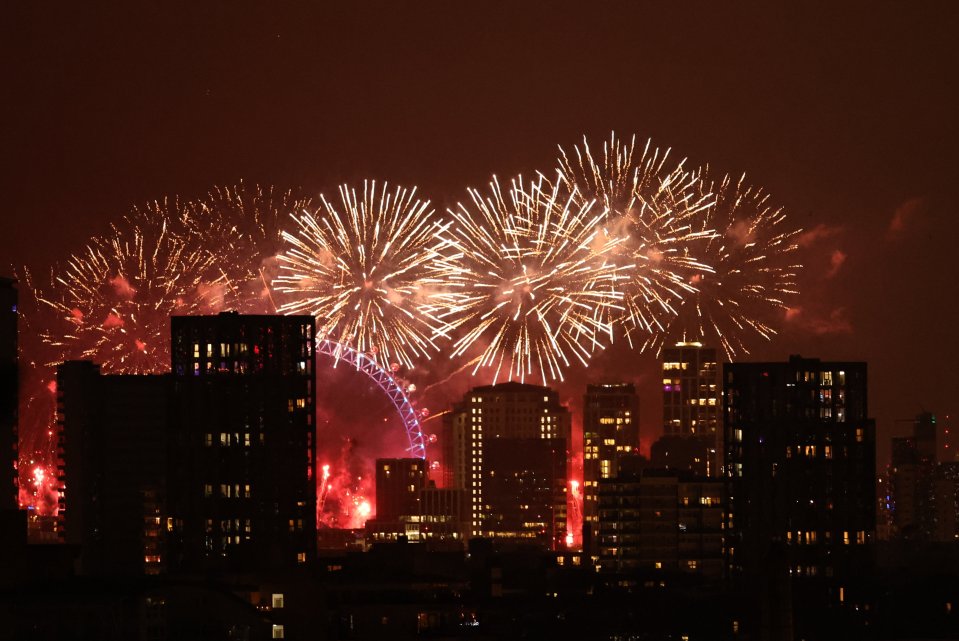 Fireworks light up the London skyline to usher in the start of 2023