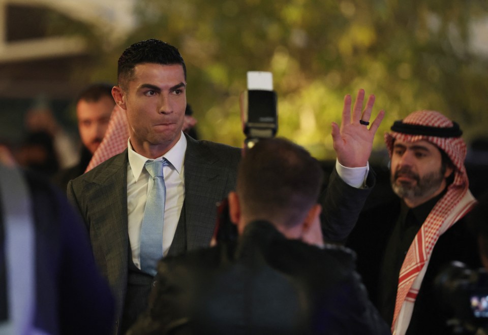 Ronaldo was unveiled in front of his new fans on Tuesday