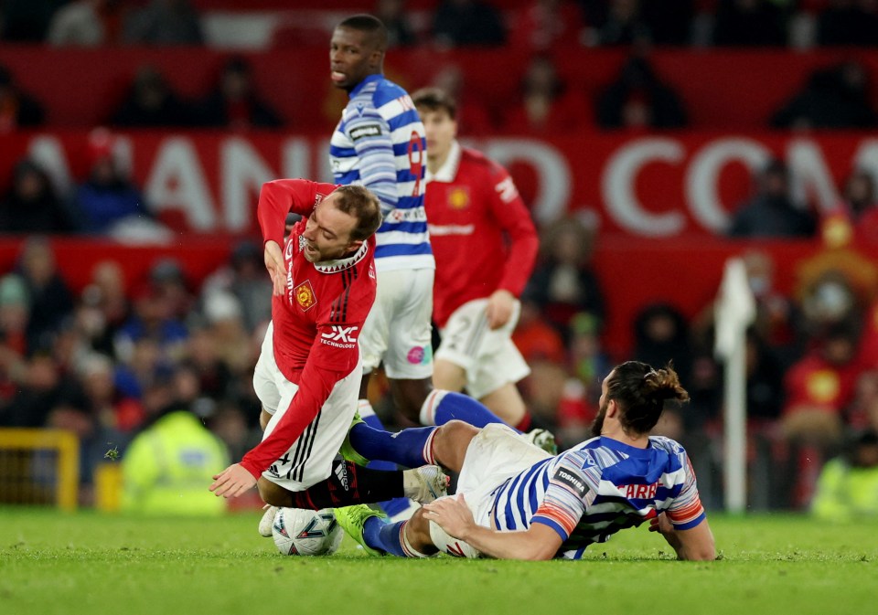 Carroll somehow escaped a booking for this challenge but quickly picked up two yellows