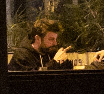 Gerard Pique puffed his worries away as he smoked a cigar in a Paris cafe