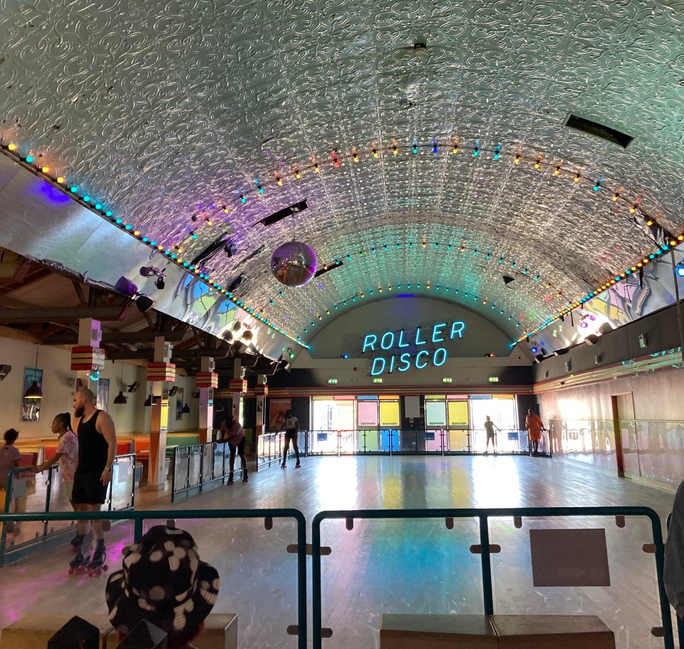 There is a roller disco too