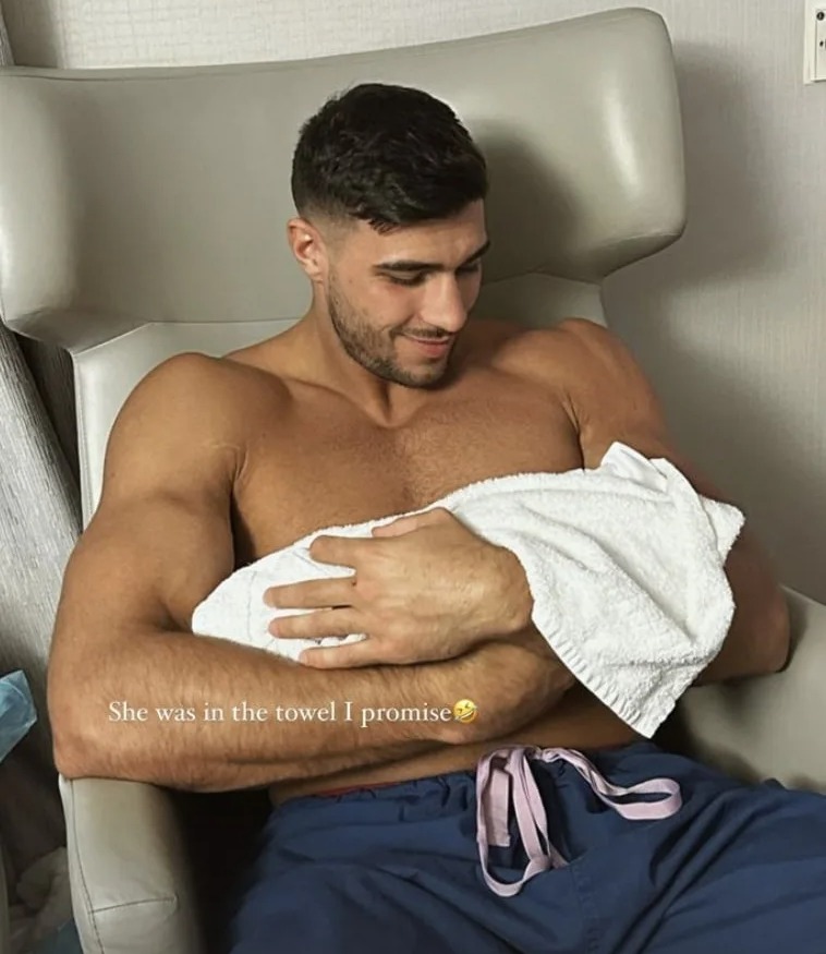 The new dad said welcoming his baby girl was the 'best day of his life'