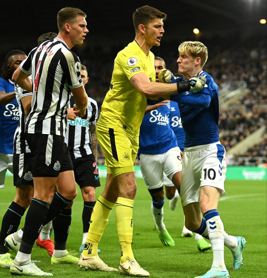 Gordon was involved in a bust up with a number of Newcastle stars