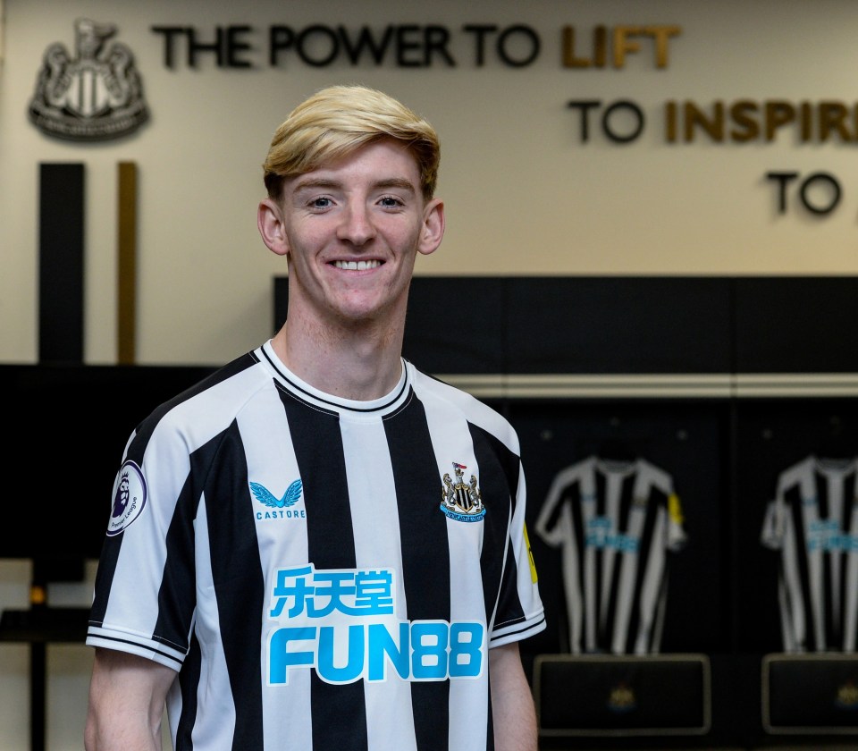 Anthony Gordon completed a £45million switch to Newcastle on Sunday