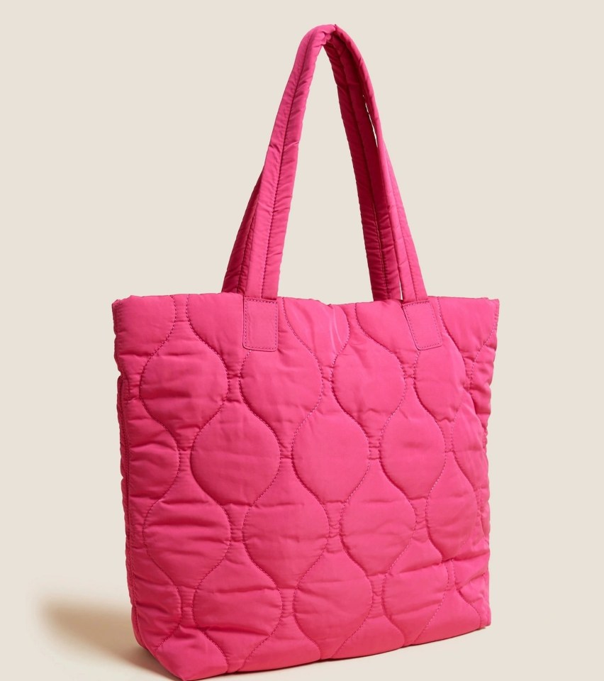 Pink tote bag, £25