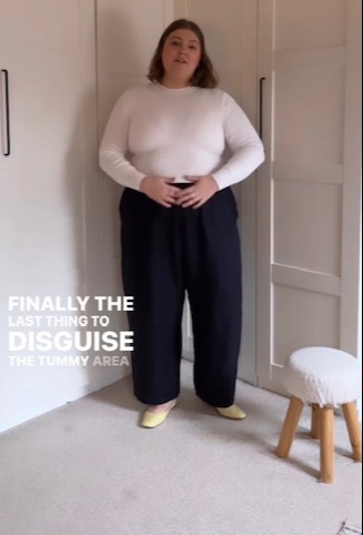 She shared the best type of trousers to wear if you're feeling self-conscious