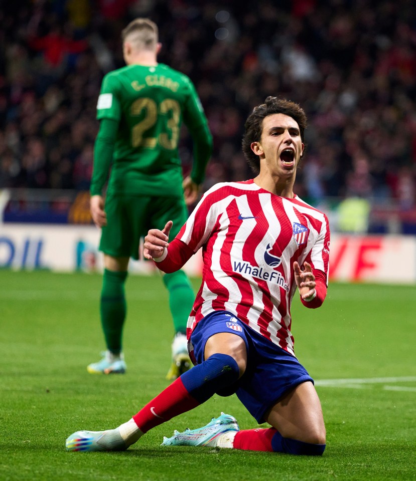 Felix signed a contract extension at Atletico before securing the loan