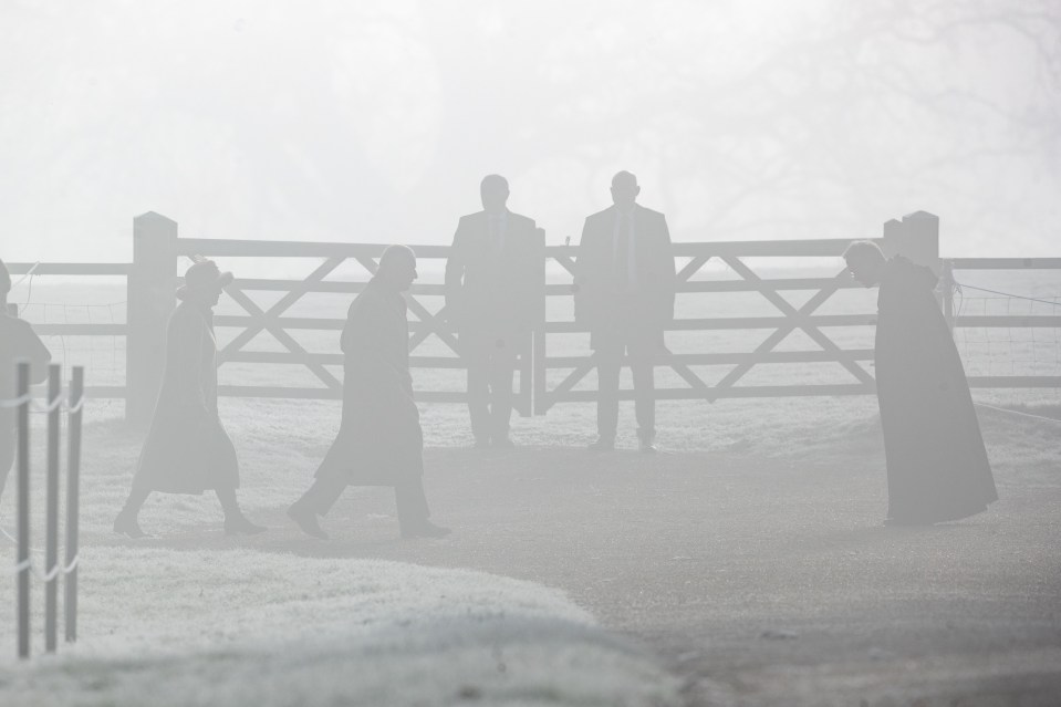 The King attended a service at St Mary Magdalene Church before meeting with royal fans outside the Sandringham estate