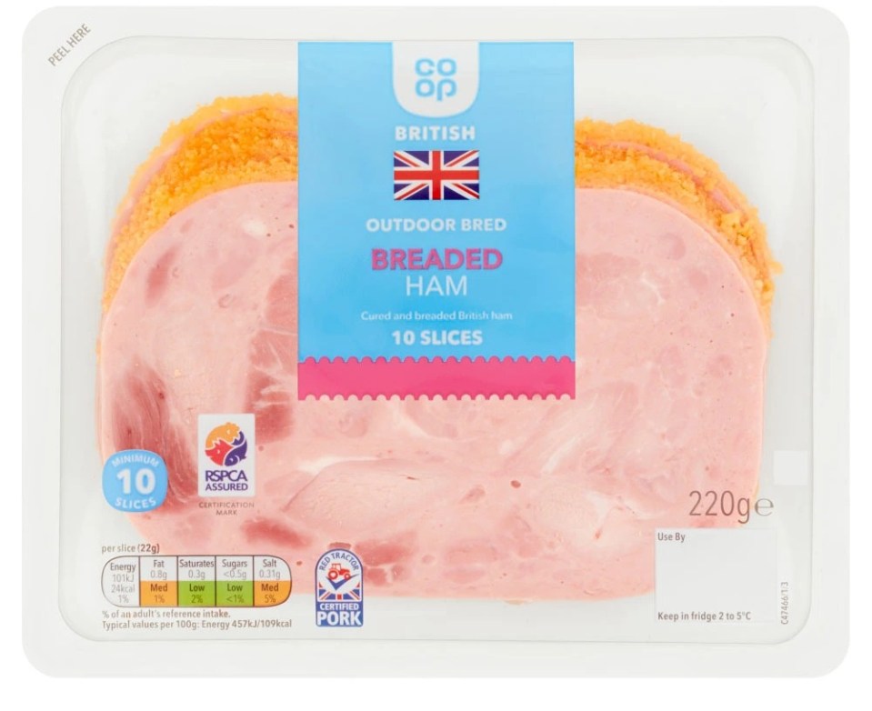 Co-op is currently selling breaded ham for just £2