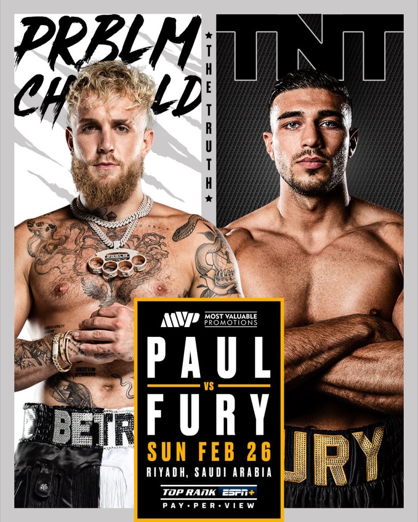 Jake Paul and Tommy Fury will collide in a Saudi showdown next month