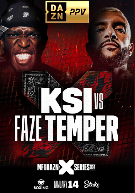 KSI faces FaZe Temperrr at Wembley Arena