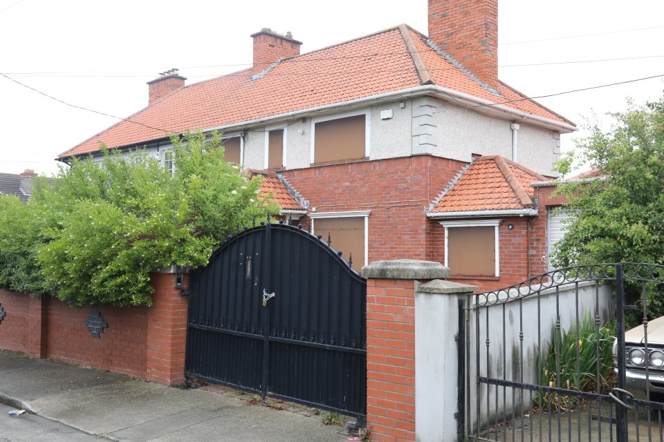 Byrne's £860,000 semi on Raleigh Gardens, in Crumlin, Dublin, boasted a panic room