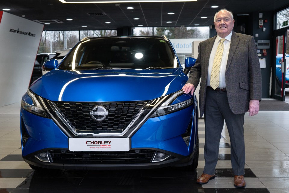 Graham, 80, from Garstang, Lancashire is due to collect Qashqai No9 later this month