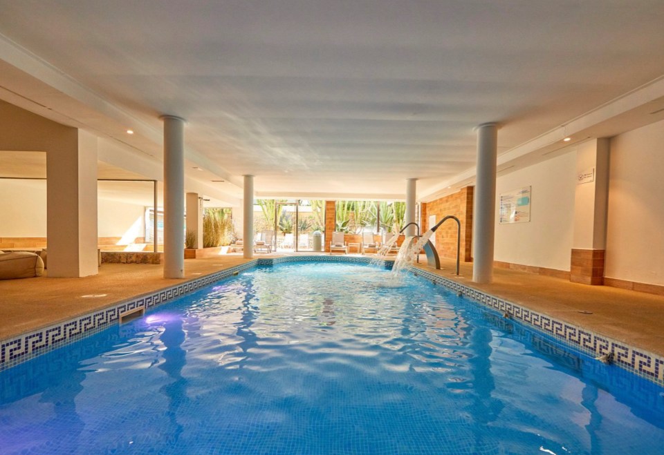 It also has an indoor pool for those colder days