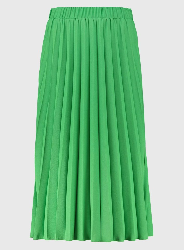 Green pleated skirt, £22