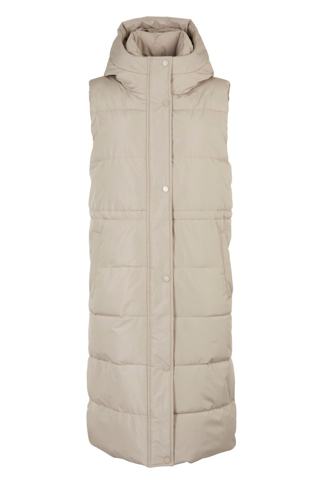 Sleeveless puffer jacket, £32