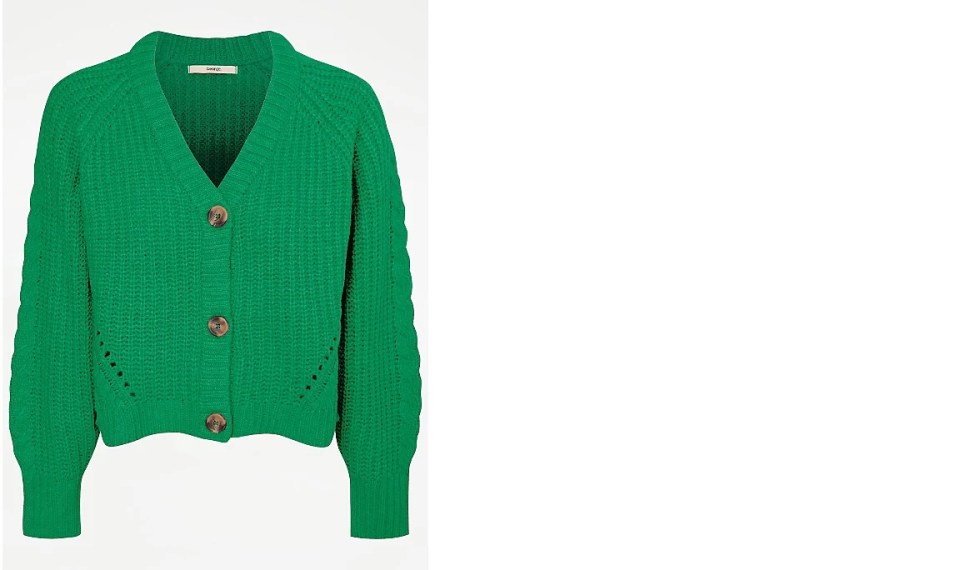 Green cardigan, £16