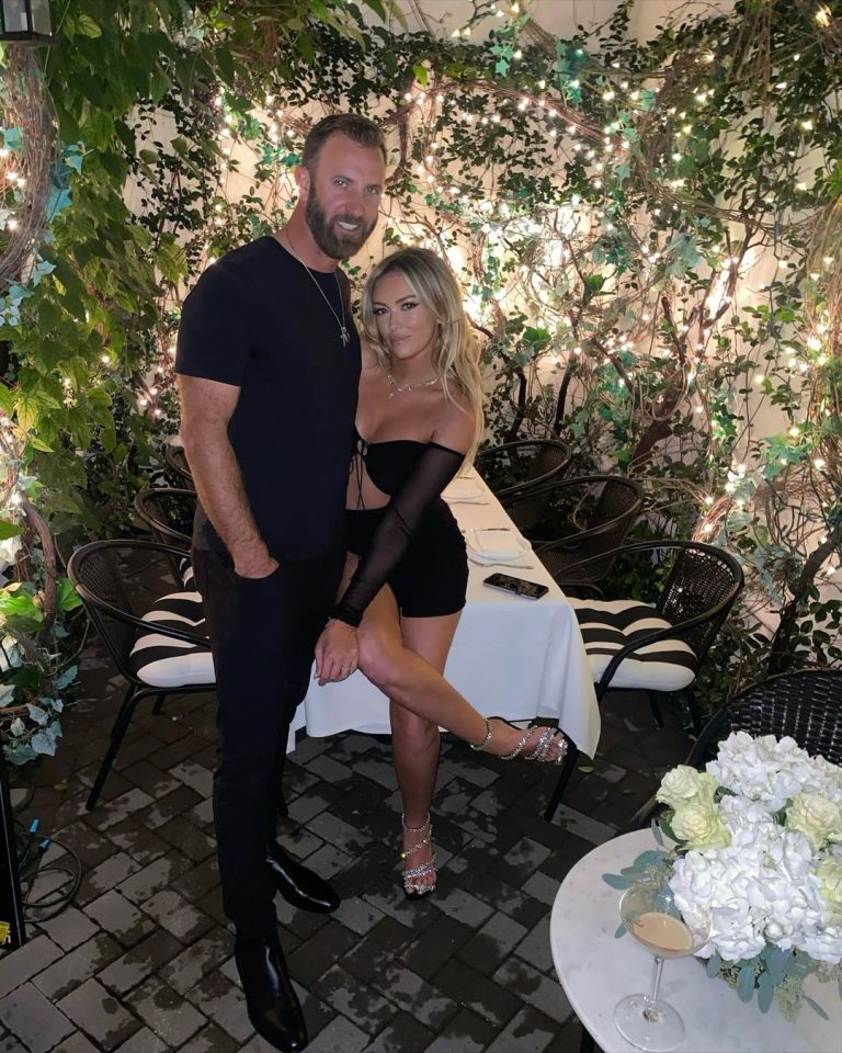 Paulina and Dustin Johnson tied the knot last year