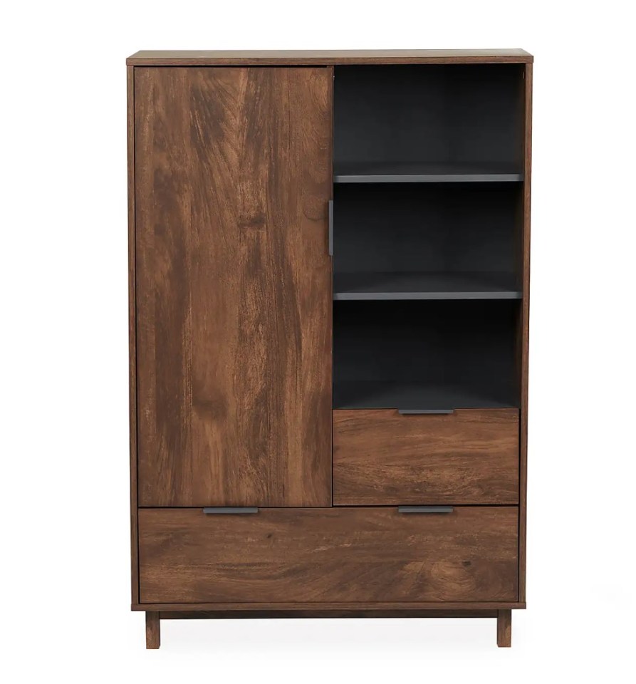 The Dunelm Carson tall cabinet is now reduced from £249 to £124.50