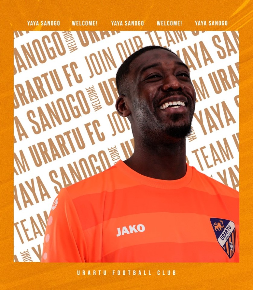 FC Urartu announced Yaya Sanogo's arrival on Friday