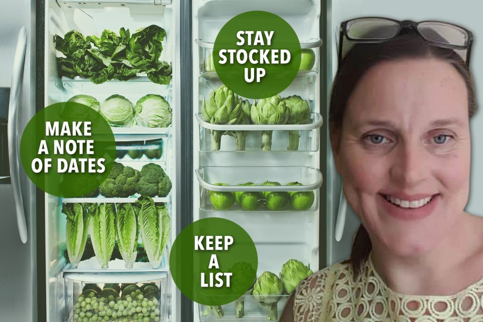 Heidi Philips has saved cash organising her fridge freezer