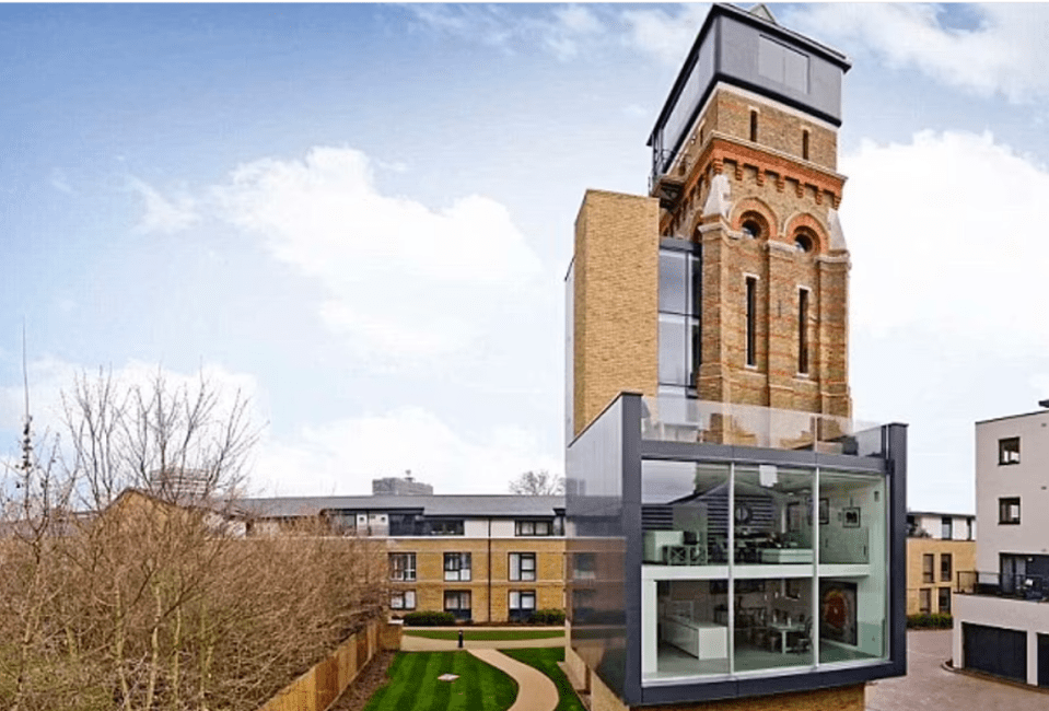 The water tower property featured in a classic episode of Grand Designs 10 years ago