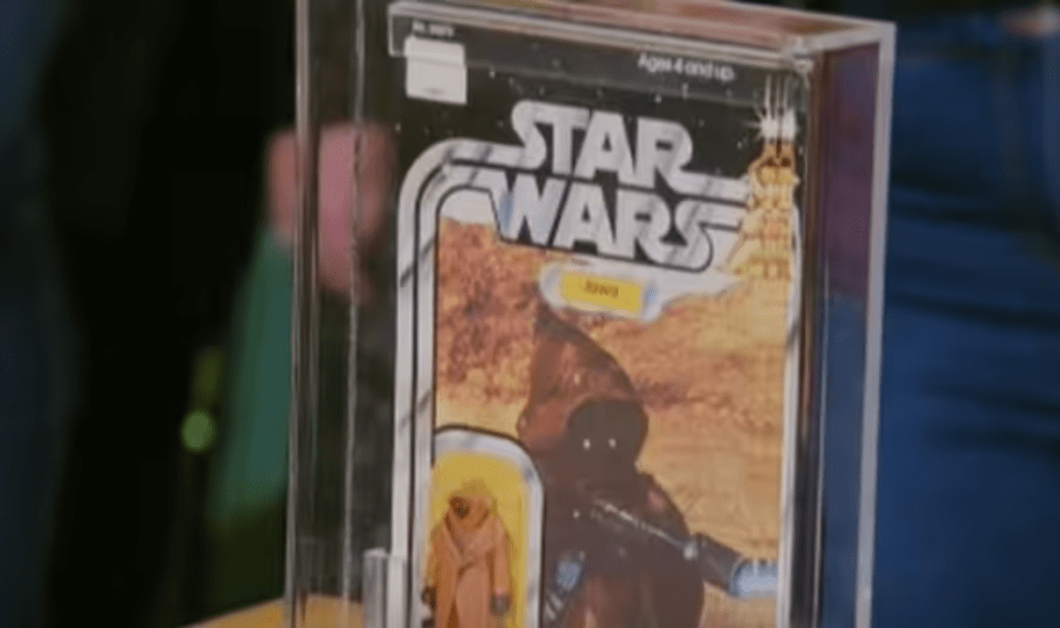 The first one was the Jawa figure which was unique, and in it's original packaging - in good condition of 80% with a vinyl cape