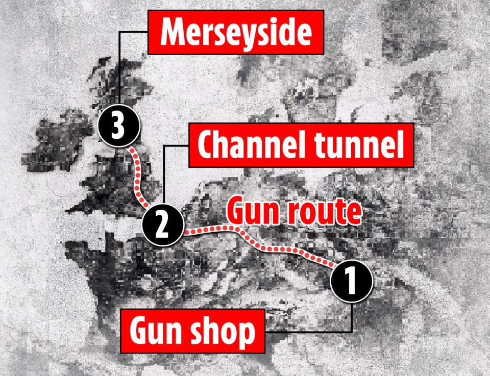 Some of the lethal weapons being smuggled into Britain are capable of firing multiple bullets per second