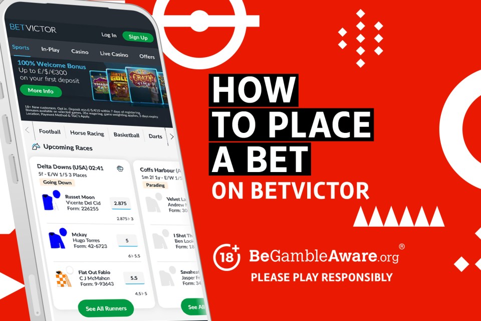 How to place a bet at BetVictor