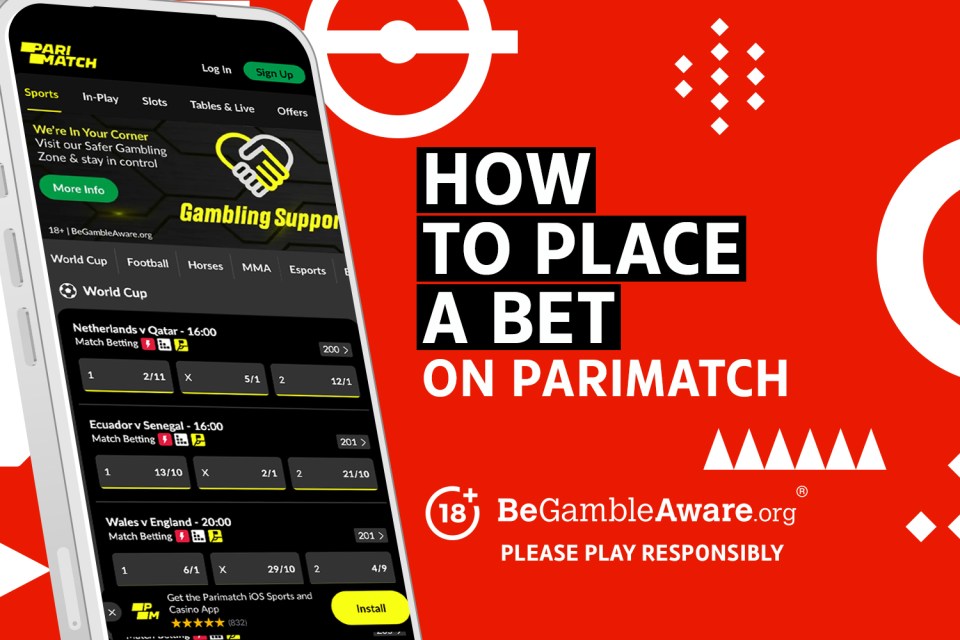 How to place a bet on Parimatch. BeGambleAware.org - please play responsibly.