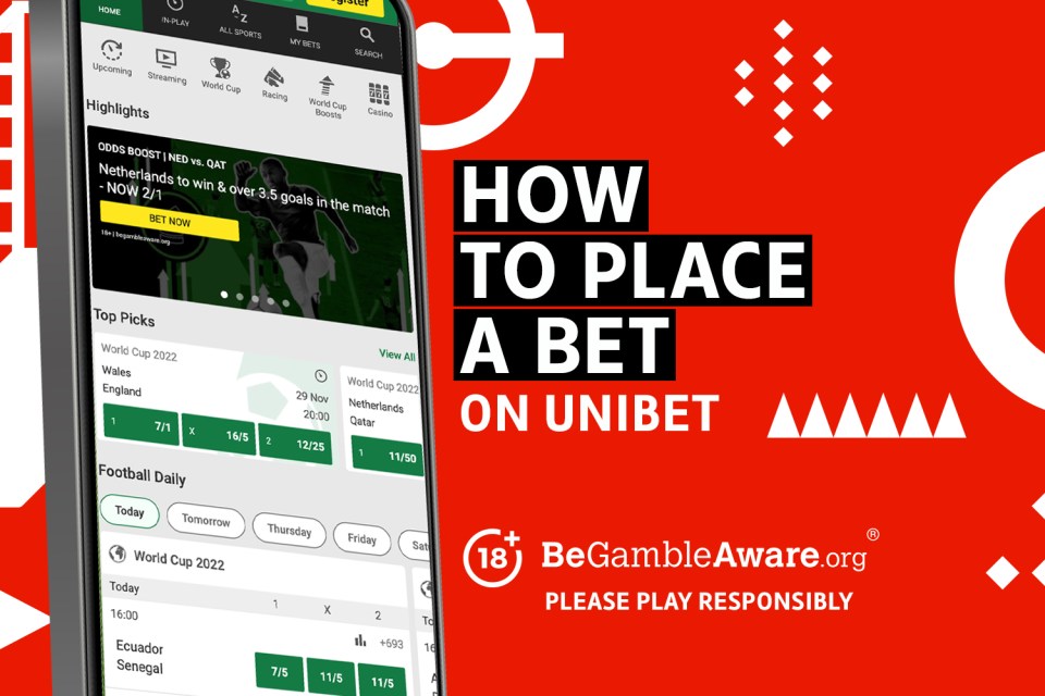 How to place a bet at Unibet